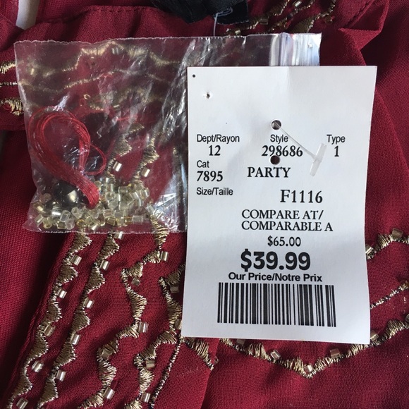 Angie dressy burgundy romper in size medium - Picture 12 of 12